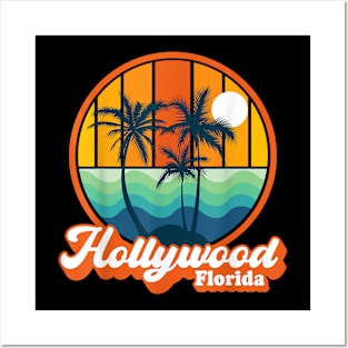 Hollywood Florida Summer Vacation Beach Souvenirs Posters and Art